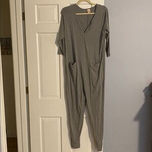Smash + Tess Gray Monday Long Sleeve Jumpsuit
